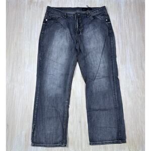 TK Axel Relaxed Straight Medium Wash Gray Denim Y2K Casual Jeans Men's 38X32